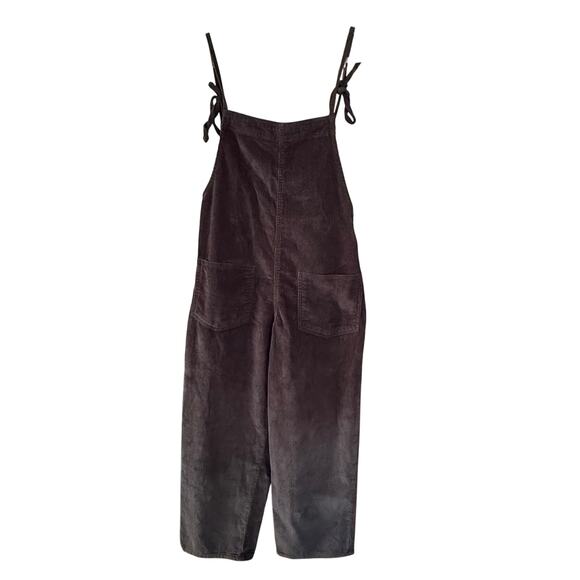 UO BDG Corduroy Boho PHOEBE BUFFAY 90s Style Overalls Womens S-P Crop Wide Leg - Picture 1 of 11